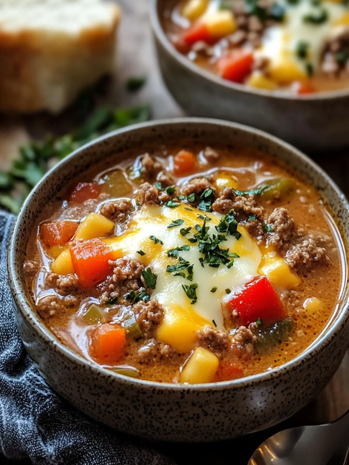 Hearty Cheesy Ground Beef Soup for Cozy Nights In 4 Hearty Cheesy Ground Beef Soup