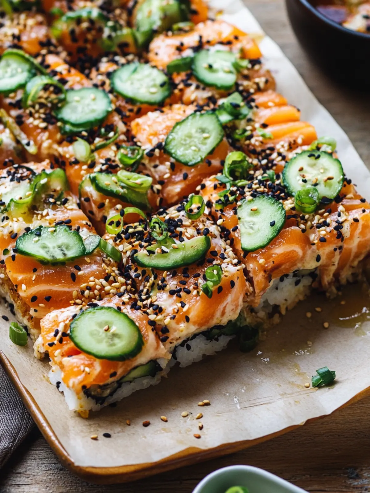 Spicy Salmon Sushi Bake: A Flavorful Twist on Tradition 4 Spicy Salmon Sushi Bake