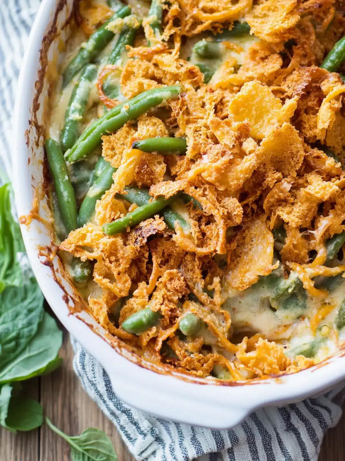 Delicious Green Bean Casserole from Scratch Your Family Will Love 2 Green Bean Casserole from Scratch