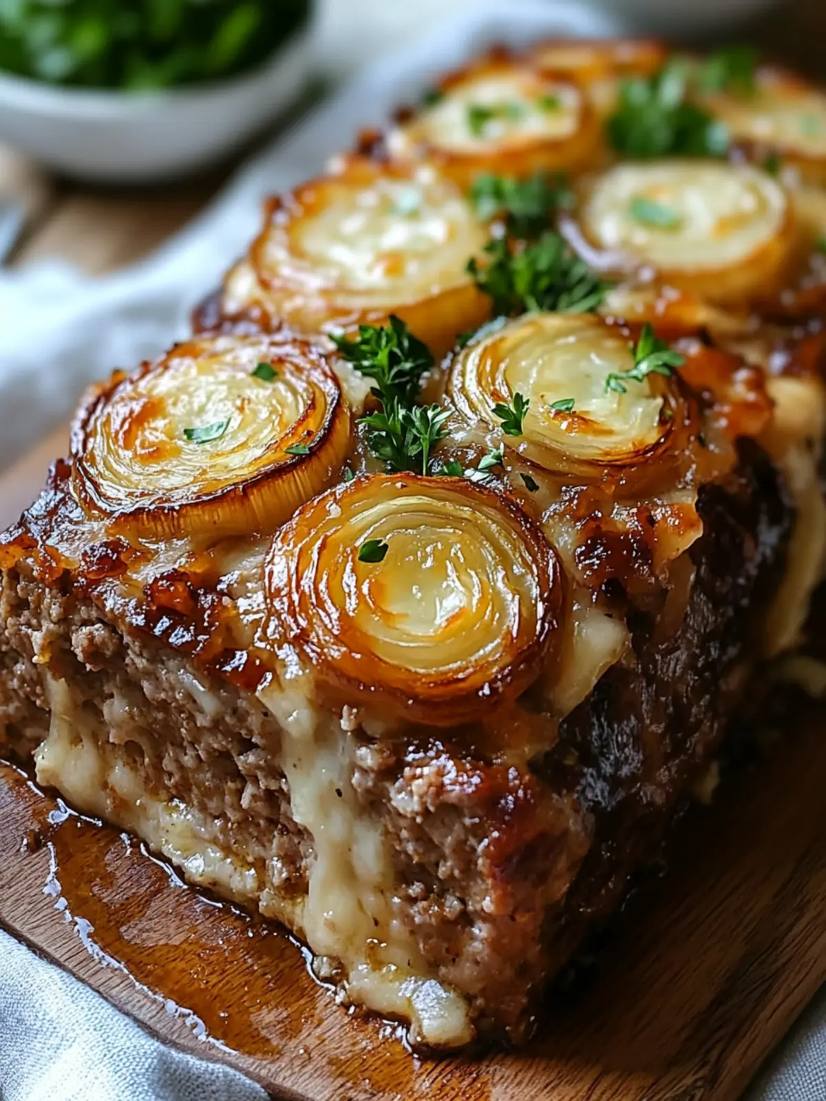 Classic French Onion Meatloaf with Cheesy Comfort Twist 3 Classic French Onion Meatloaf