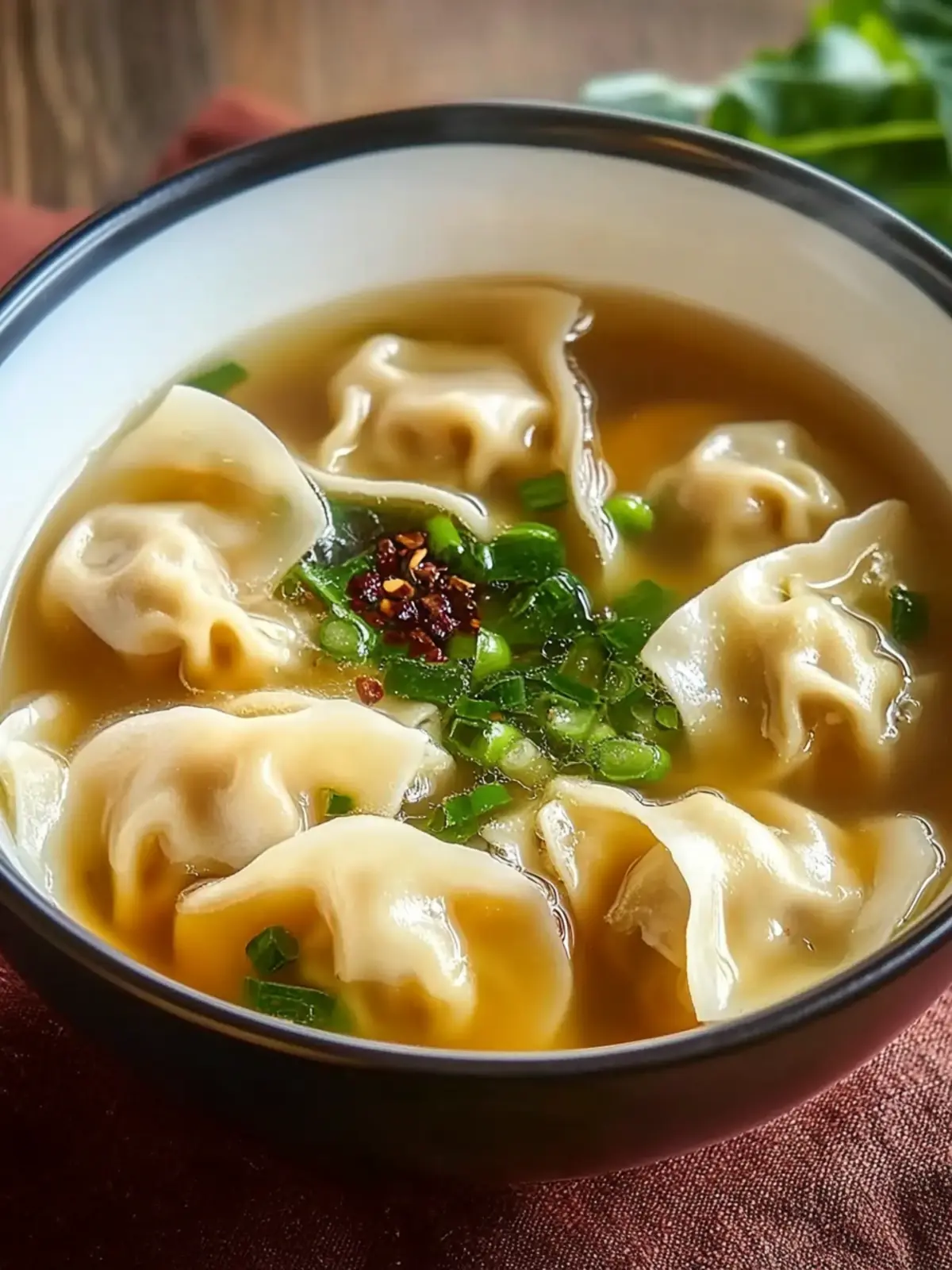Savory Wonton Soup: Homemade Comfort in Every Bowl 3 Wonton Soup