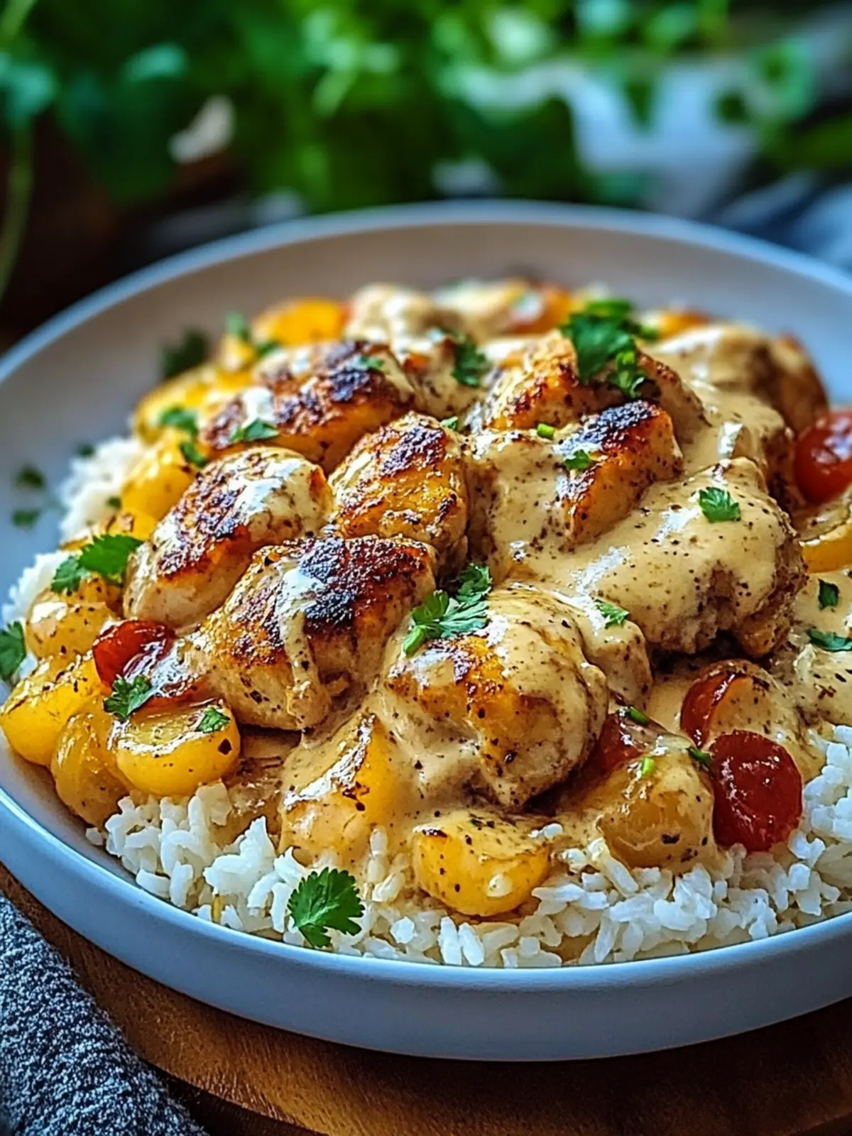 Delicious Smothered Chicken and Rice in Creamy Sauce Bliss 2 Smothered Chicken and Rice