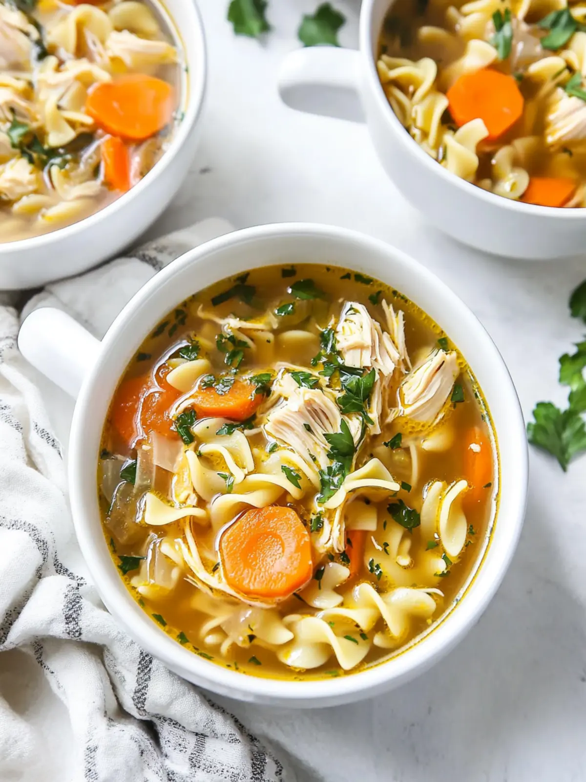 Ultimate Comfort: Best Chicken Noodle Soup with Egg Noodles 2 Best Chicken Noodle Soup with Egg Noodles