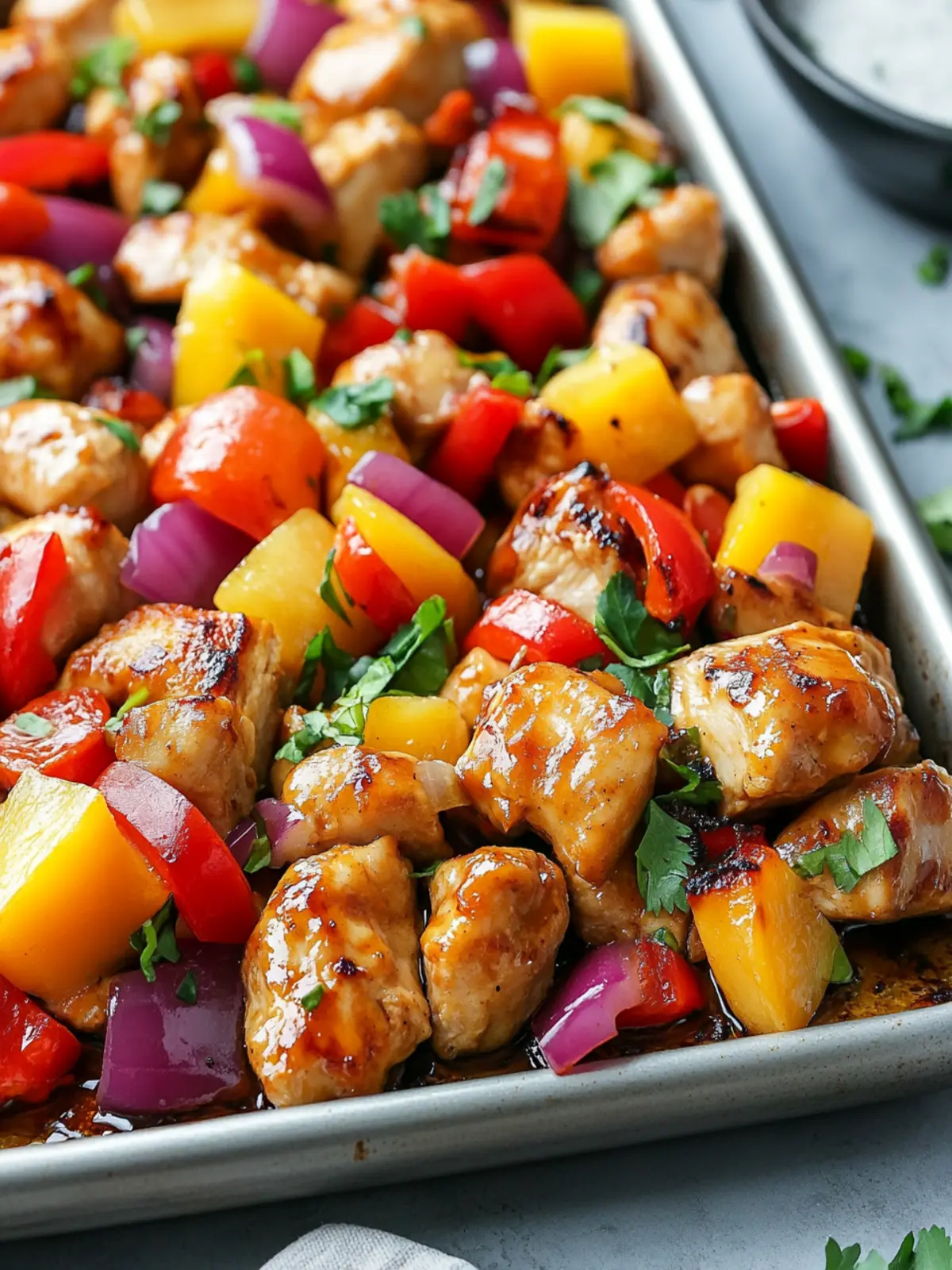 Hawaiian Chicken Sheet Pan Roast That's Family-Approved 4 Hawaiian Chicken Sheet Pan