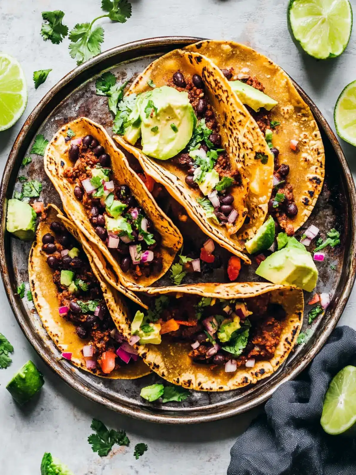 Crispy Sheet Pan Black Bean Tacos: Easy Vegetarian Delight 4 Crispy Sheet Pan Black Bean Tacos (Vegetarian)
