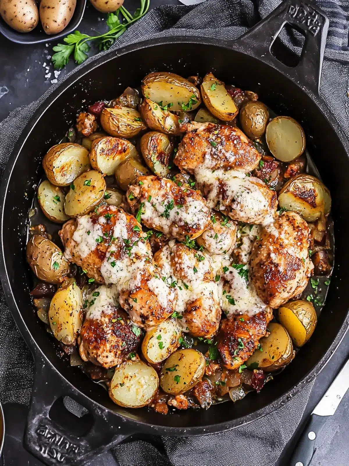 Garlic Parmesan Chicken and Potatoes You ll Crave Tonight 4 Garlic Parmesan Chicken and Potatoes