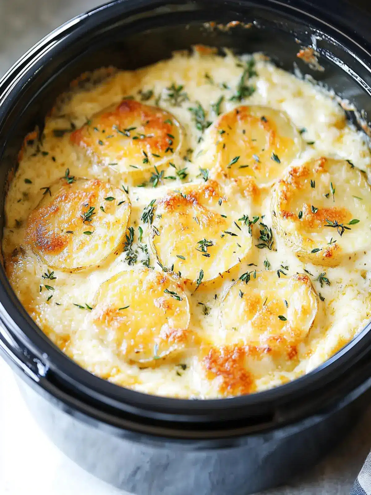 Irresistible Slow Cooker Cheesy Scalloped Potatoes Bliss 4 Slow Cooker Cheesy Scalloped Potatoes