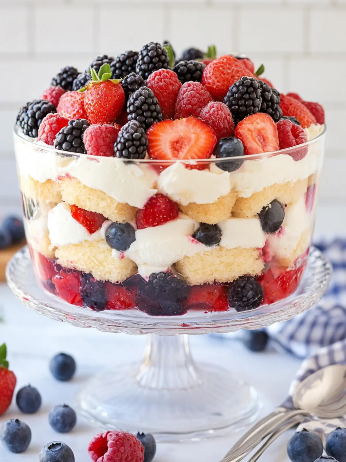 Heavenly Angel Food Cake Berry Trifle You ll Love to Share 3 Angel Food Cake Berry Trifle