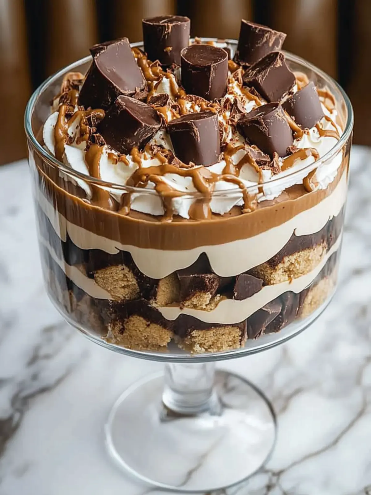 Indulge in Decadence: Chocolate Peanut Butter Cup Trifle 3 Chocolate Peanut Butter Cup Trifle