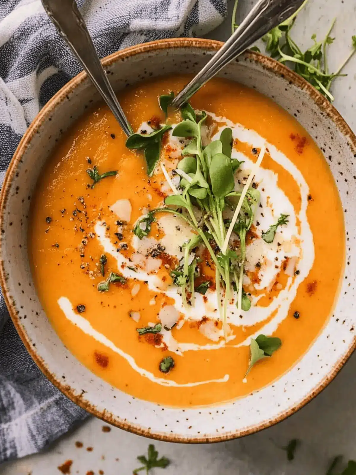 Cozy Up with Creamy Butternut Squash and Red Pepper Soup 2 Creamy Butternut Squash and Red Pepper Soup