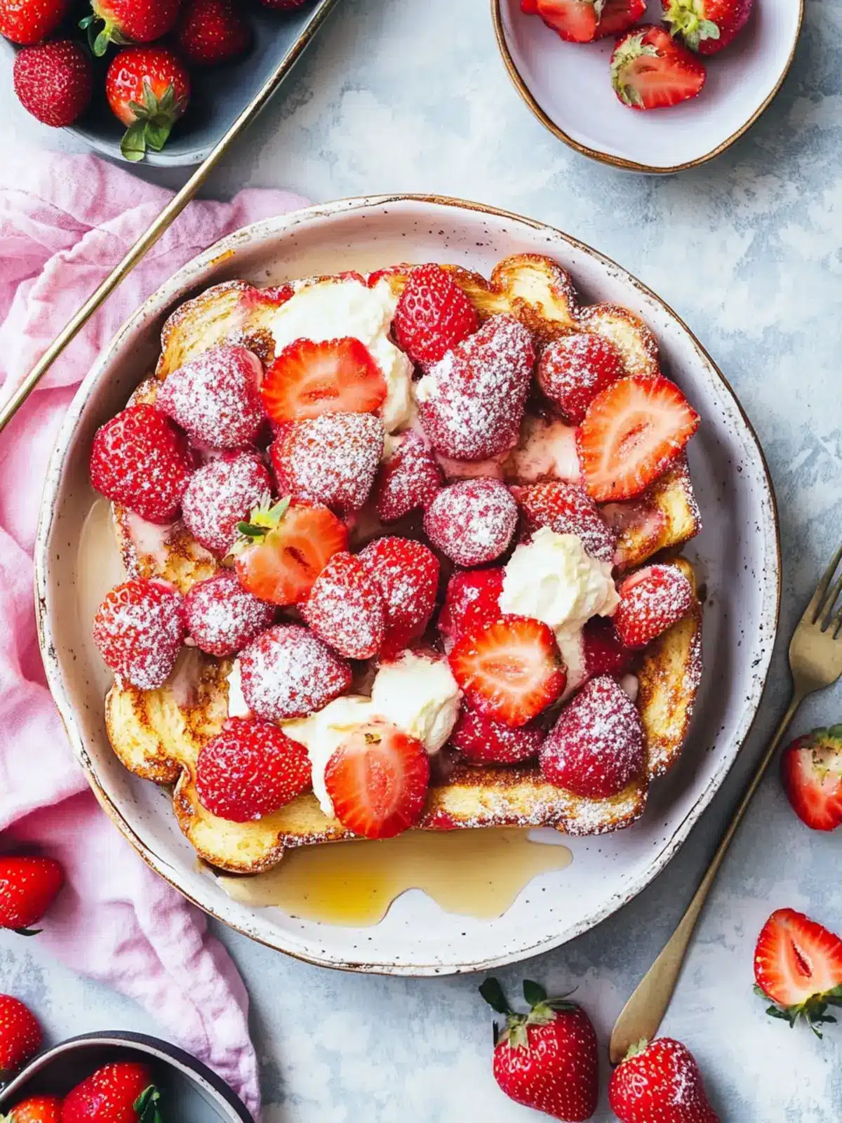 Baked Strawberries and Cream French Toast for Cozy Mornings 4 Baked Strawberries and Cream French Toast