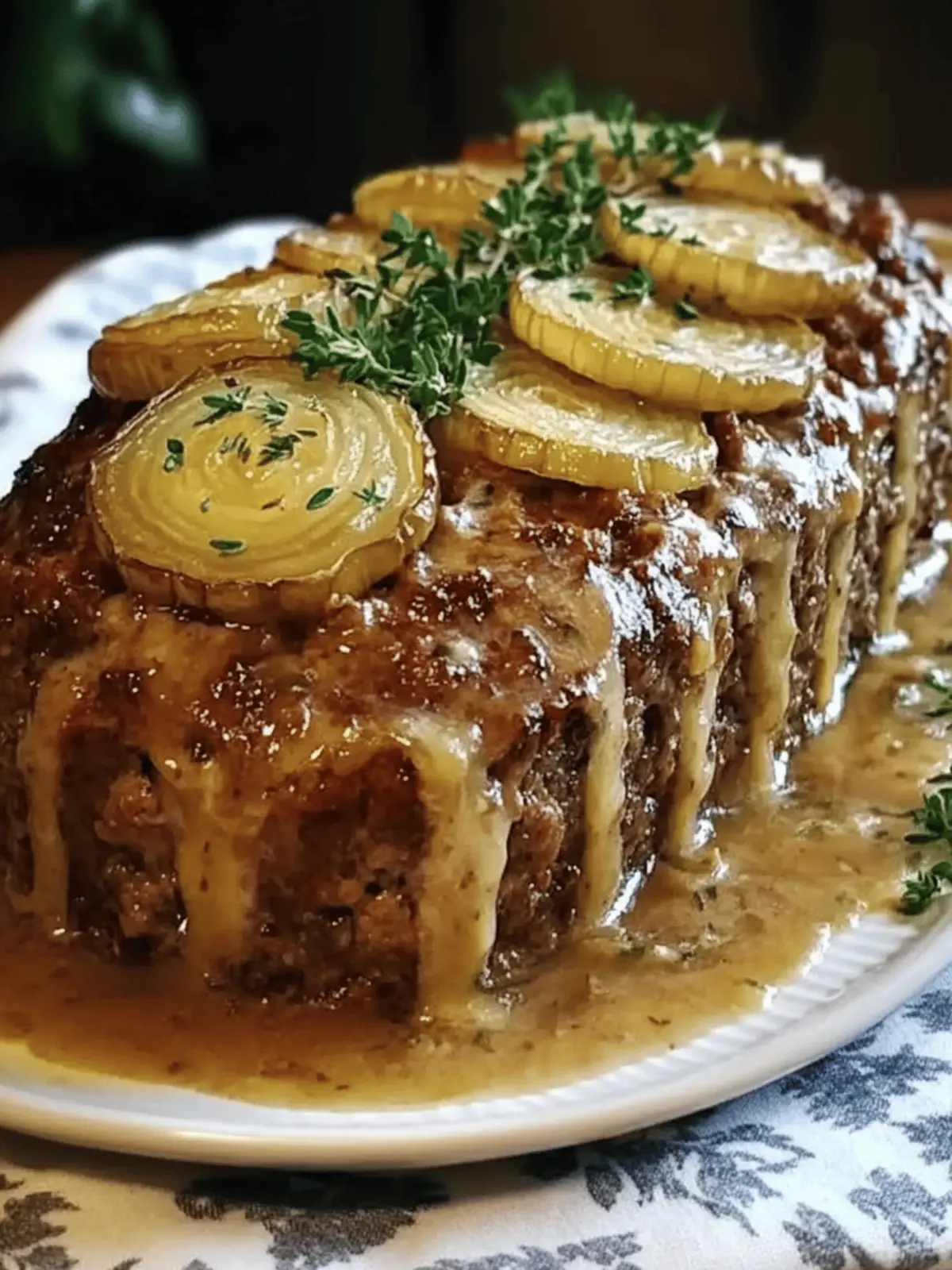 Savory French Onion Meatloaf: A Comfort Food Delight 2 French Onion Meatloaf