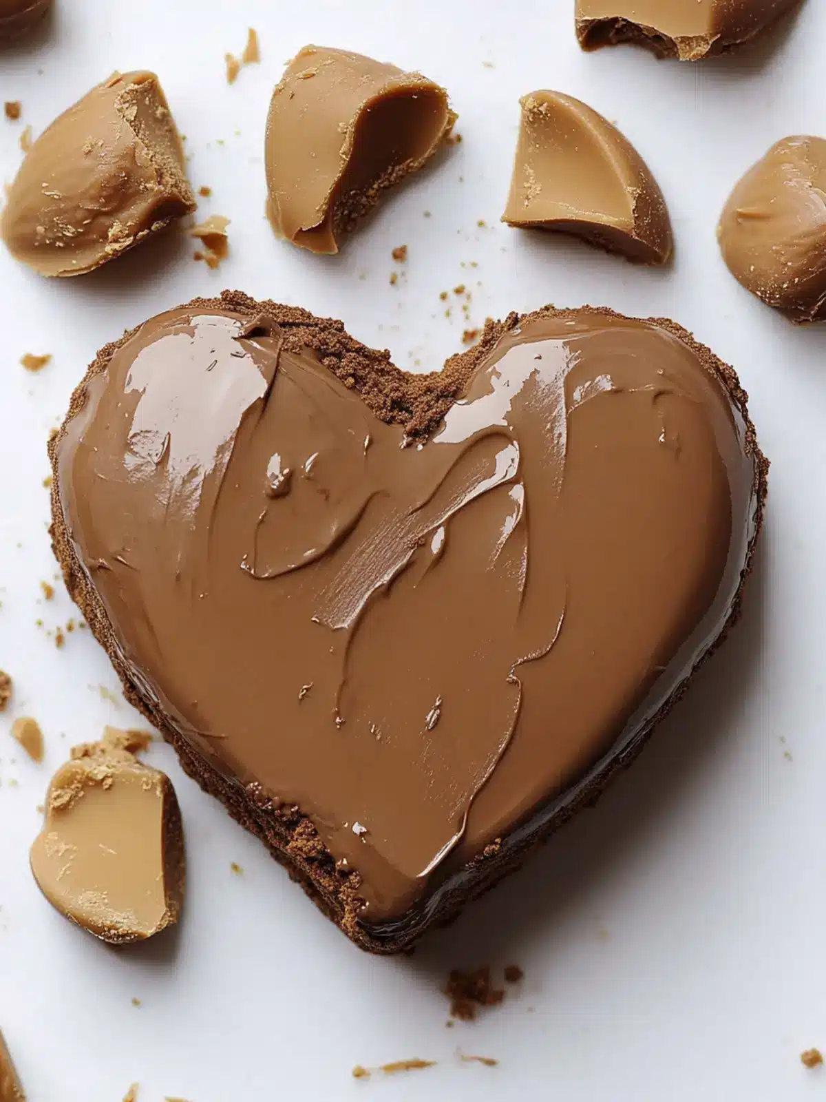 Decadent Chocolate Peanut Butter Valentine s Heart Treats 2 Chocolate Peanut Butter Valentine s Heart