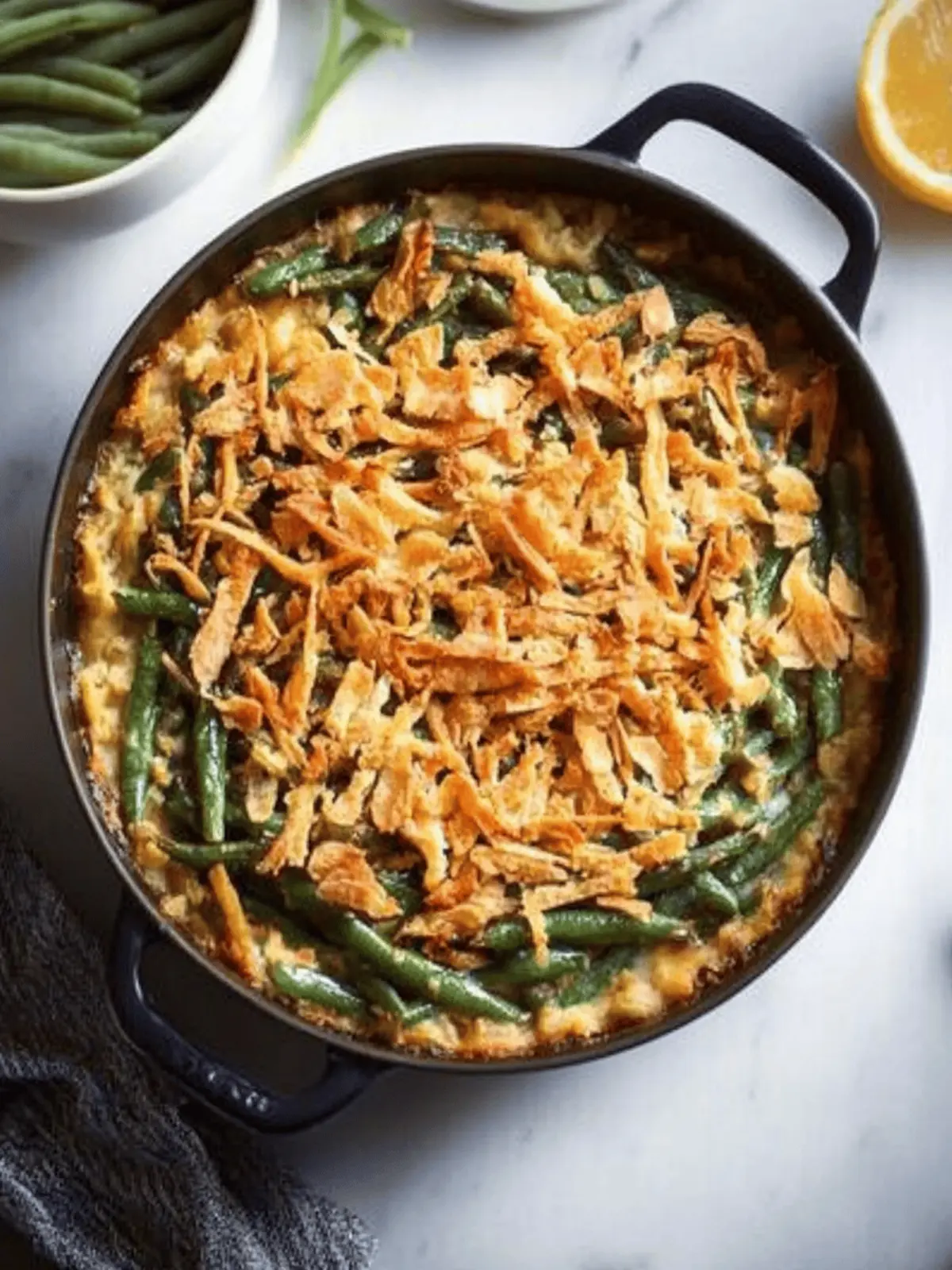 Ultimate Vegan Green Bean Casserole That's Decadently Delicious 3 Vegan Green Bean Casserole