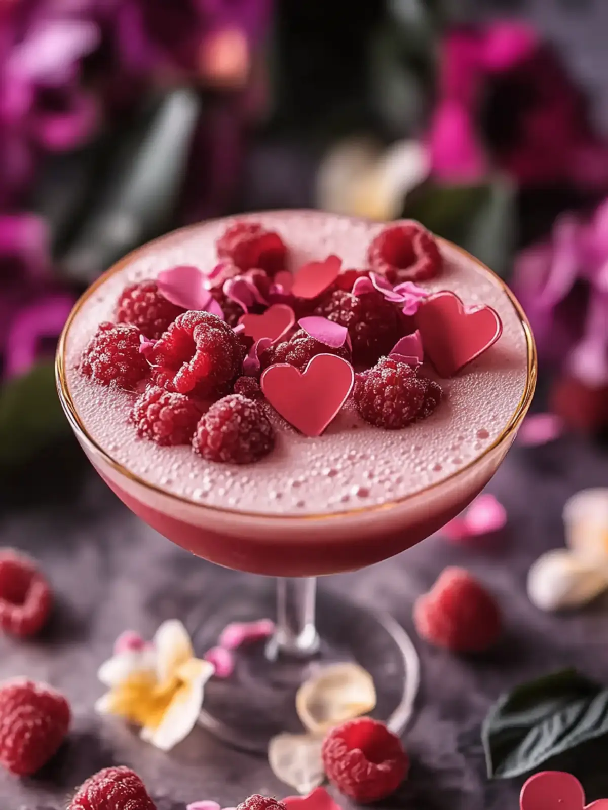 Sour Raspberry Valentine Cocktail to Impress Your Guests 4 Sour Raspberry Valentine