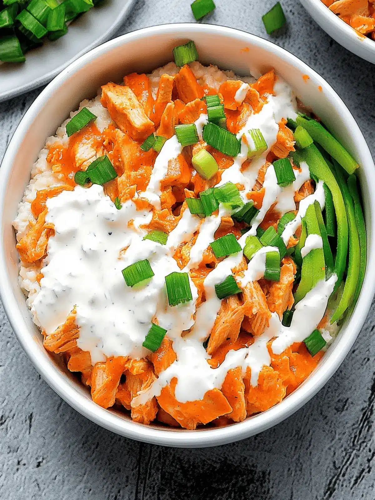 Buffalo Chicken Cottage Cheese Bowl for a Flavorful Feast 2 Buffalo Chicken Cottage Cheese Bowl