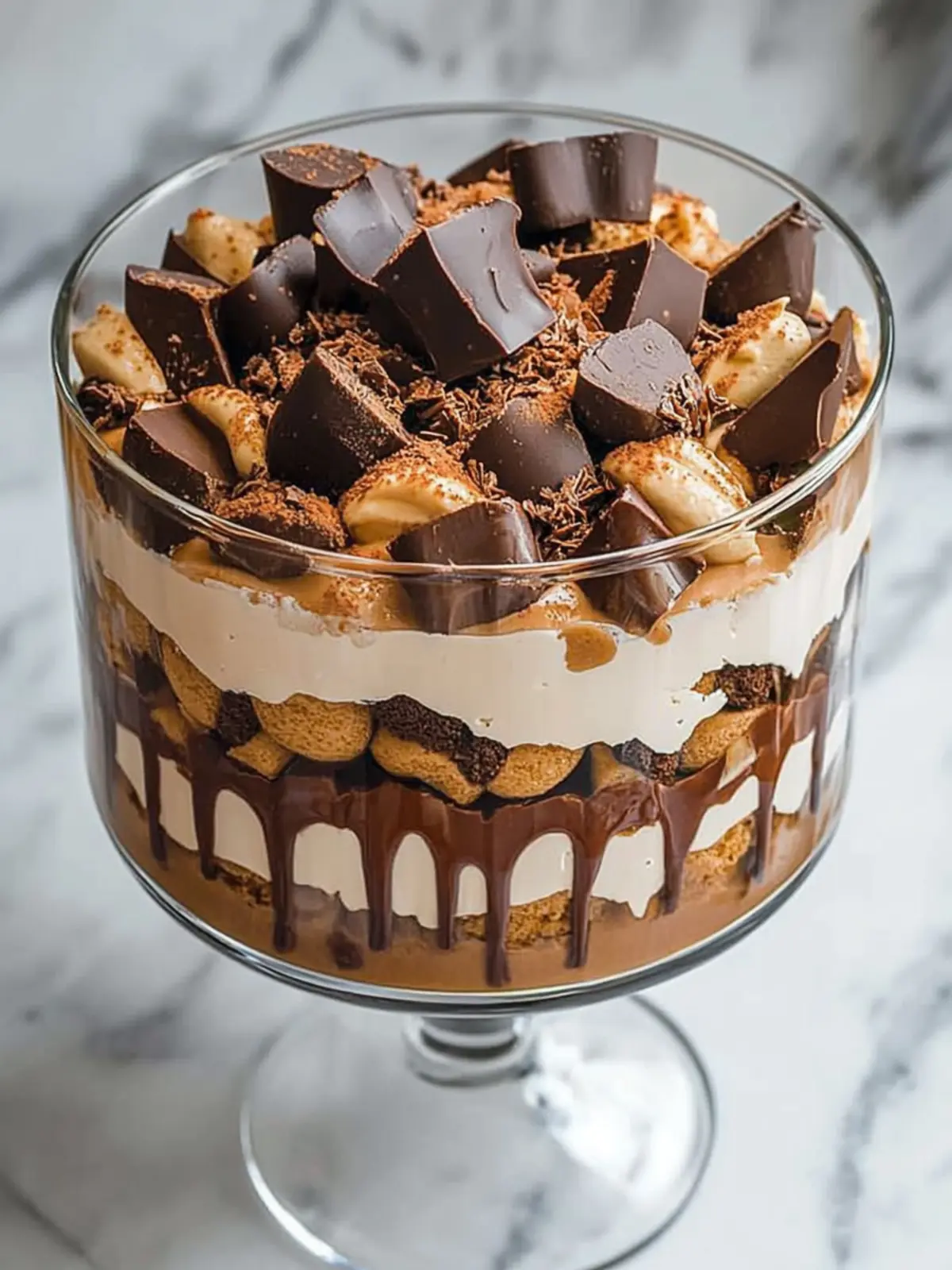 Indulge in Decadence: Chocolate Peanut Butter Cup Trifle 4 Chocolate Peanut Butter Cup Trifle