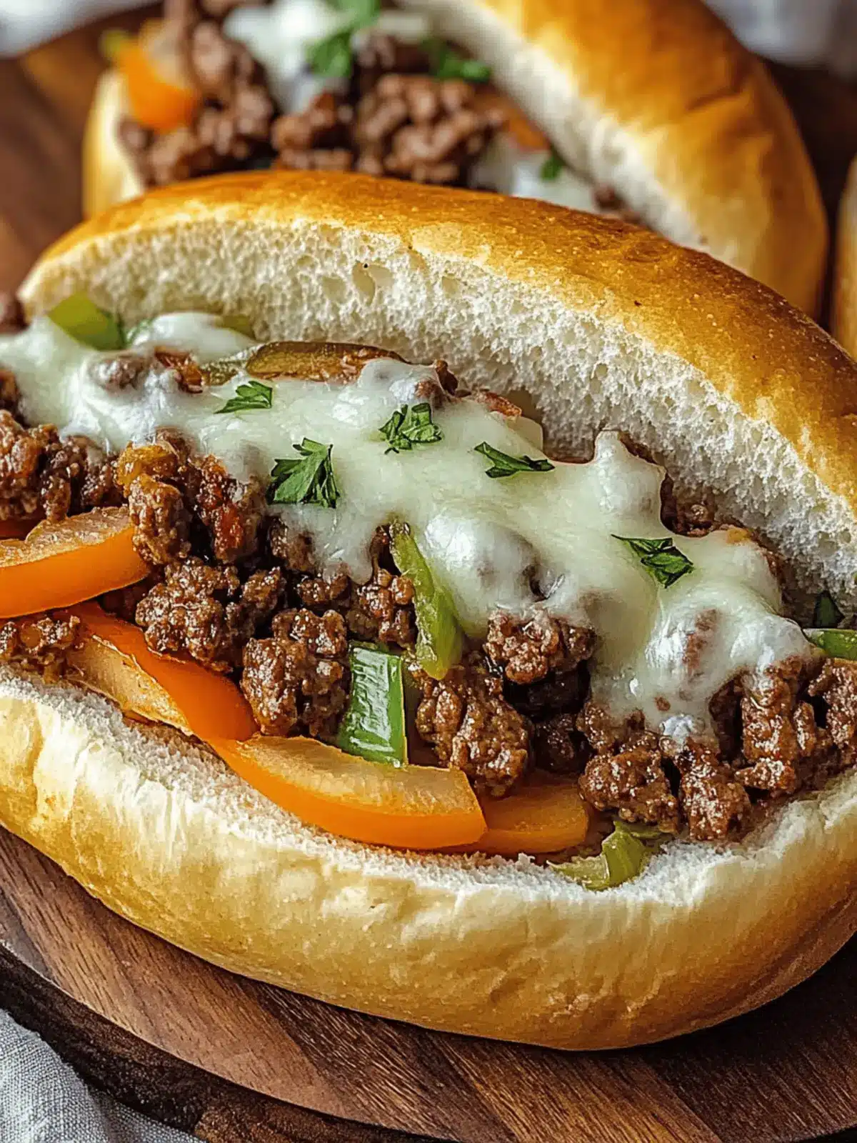 Easy Recipes with Ground Beef: Ultimate Philly Cheesesteaks 4 easy recipes with ground beef