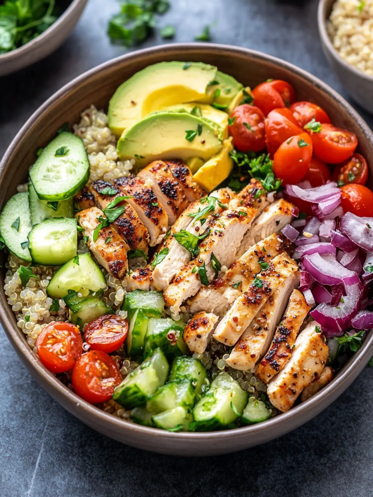 Savor the Flavor: Greek Chicken Quinoa Bowl Delight 4 Greek Chicken Quinoa Bowl