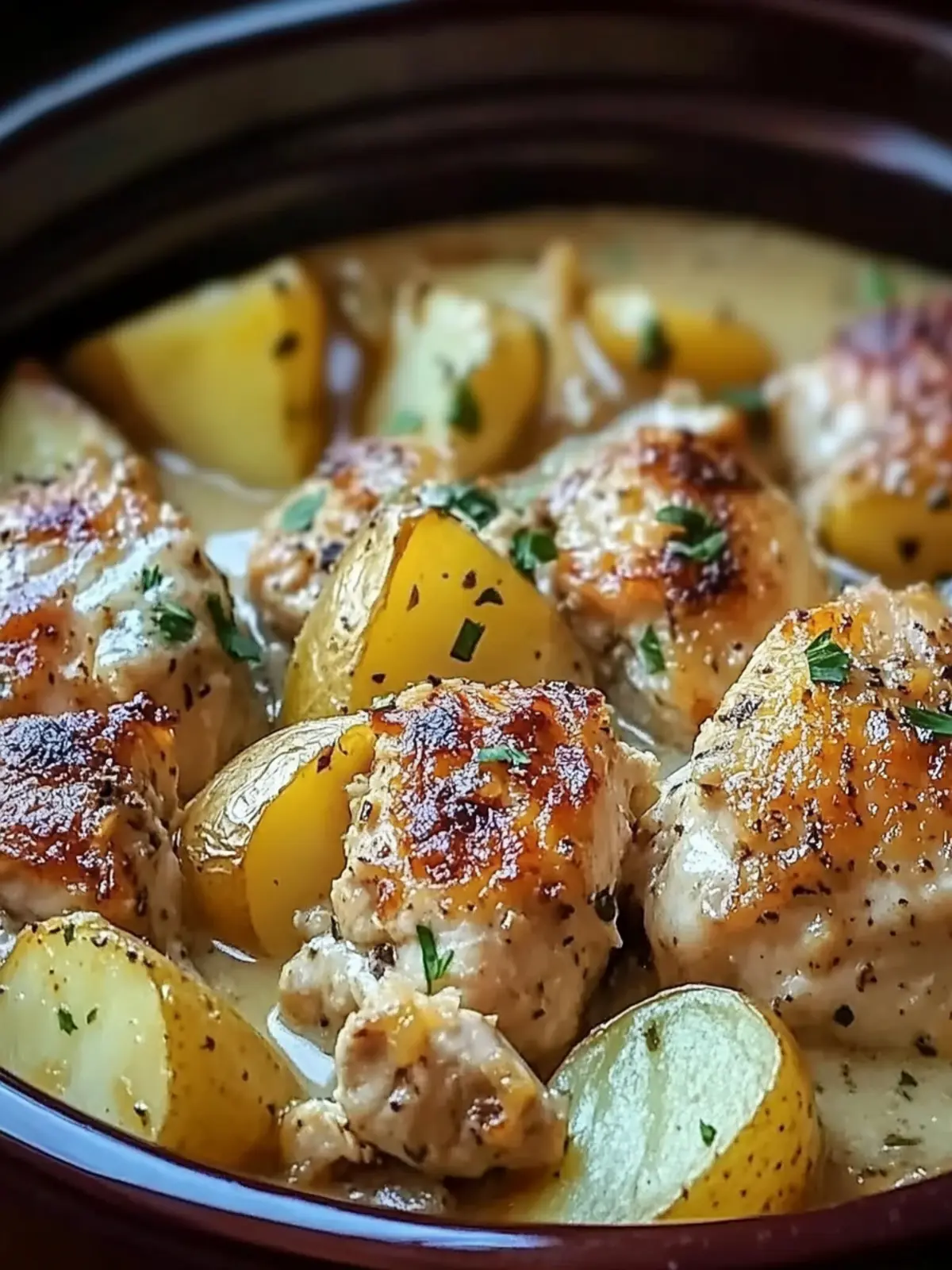 Irresistible Garlic Parmesan Crockpot Chicken and Potatoes Delight 3 Garlic Parmesan Crockpot Chicken and Potatoes