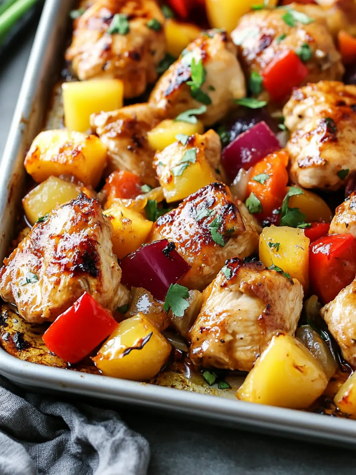 Savory Hawaiian Chicken Sheet Pan for Effortless Dinner Bliss 3 Hawaiian Chicken Sheet Pan