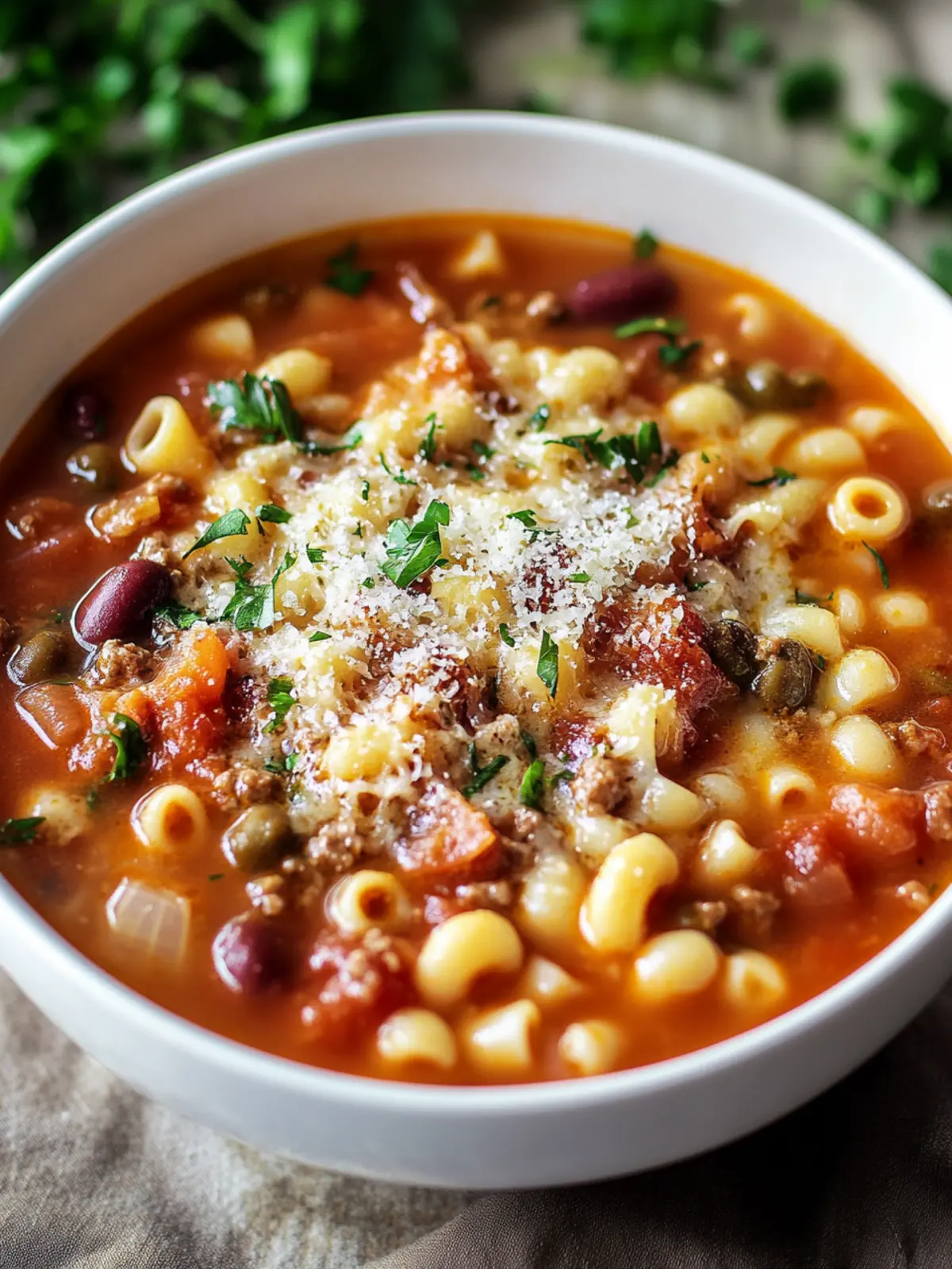 Delicious Olive Garden-Style Pasta e Fagioli Soup Recipe 3 Olive Garden-Style Pasta e Fagioli Soup