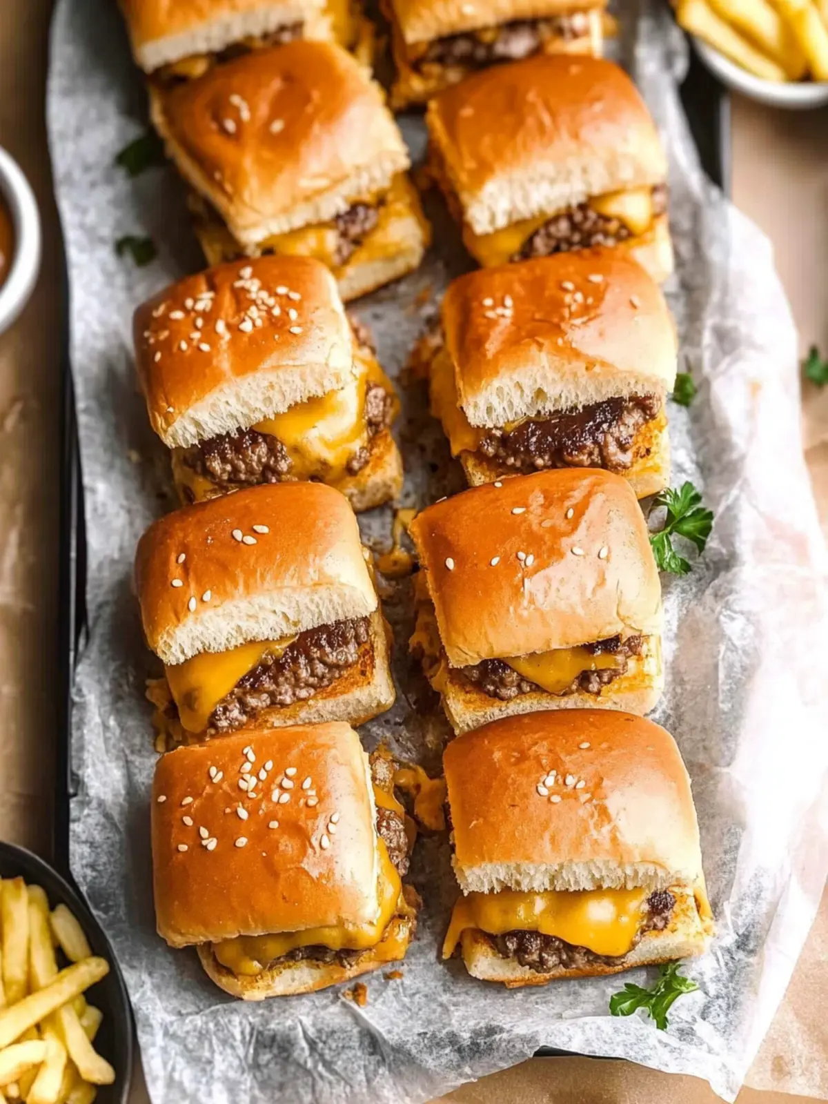 Cheeseburger Sliders: The Ultimate Crowd-Pleasing Game Day Snack 3 Cheeseburger Sliders