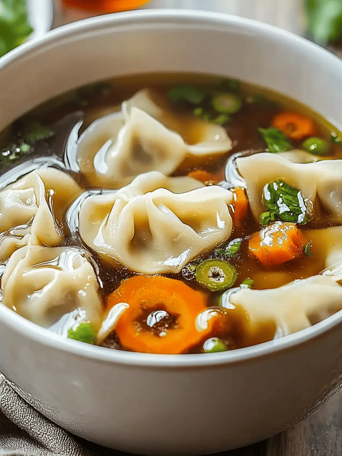 Cozy Up with Comforting Potsticker Soup in Minutes 2 Comforting Potsticker Soup
