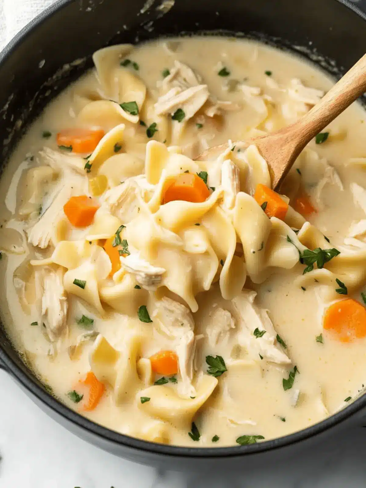 Easy Creamy Chicken Noodle Soup That Warms the Soul 2 Easy Creamy Chicken Noodle Soup