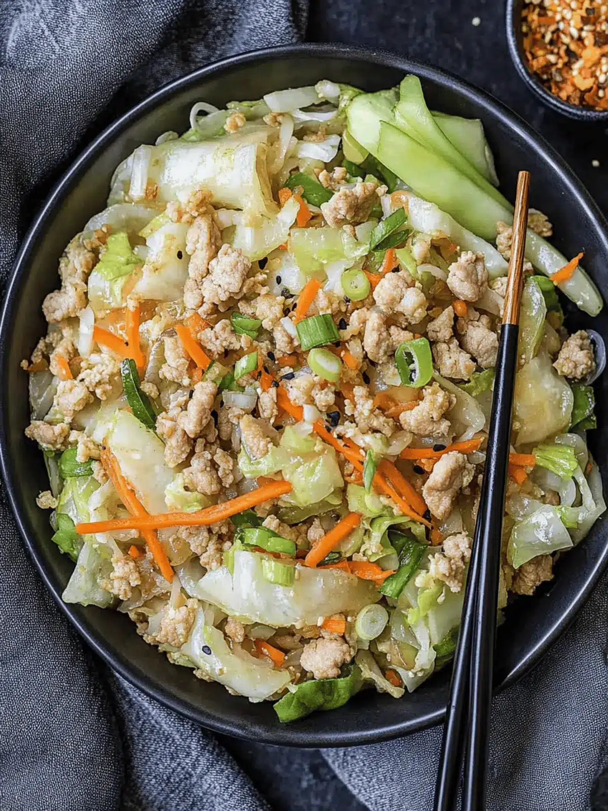 Savor the Twist: Egg Roll in a Bowl Made Easy at Home 3 Egg Roll in a Bowl