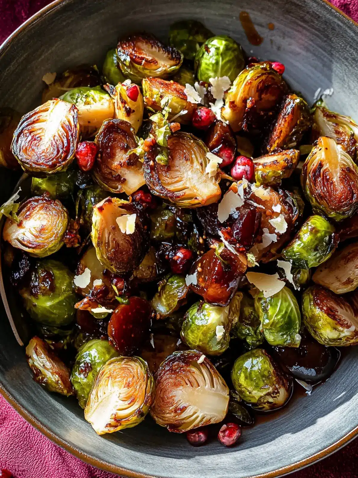 Savor Balsamic-Fig Glazed Brussels Sprouts with Crispy Bacon 3 Balsamic-Fig Glazed Brussels Sprouts