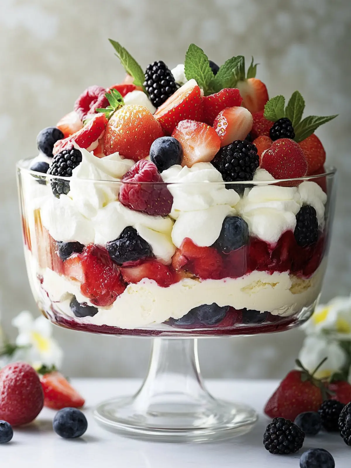 Delicious Mixed Summer Berry Trifle for a Perfect Sweet Treat 3 Mixed Summer Berry Trifle