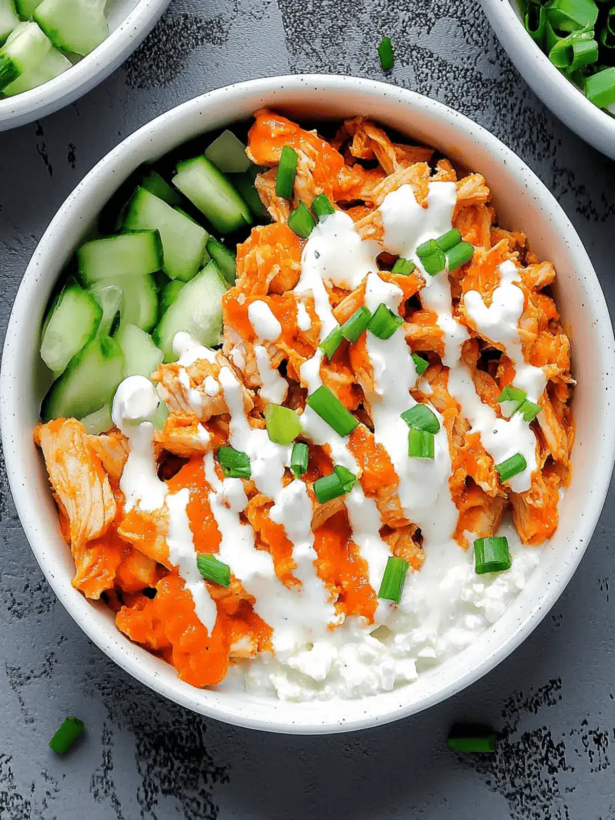Buffalo Chicken Cottage Cheese Bowl: A Perfect Protein Power-Up 2 Buffalo Chicken Cottage Cheese Bowl