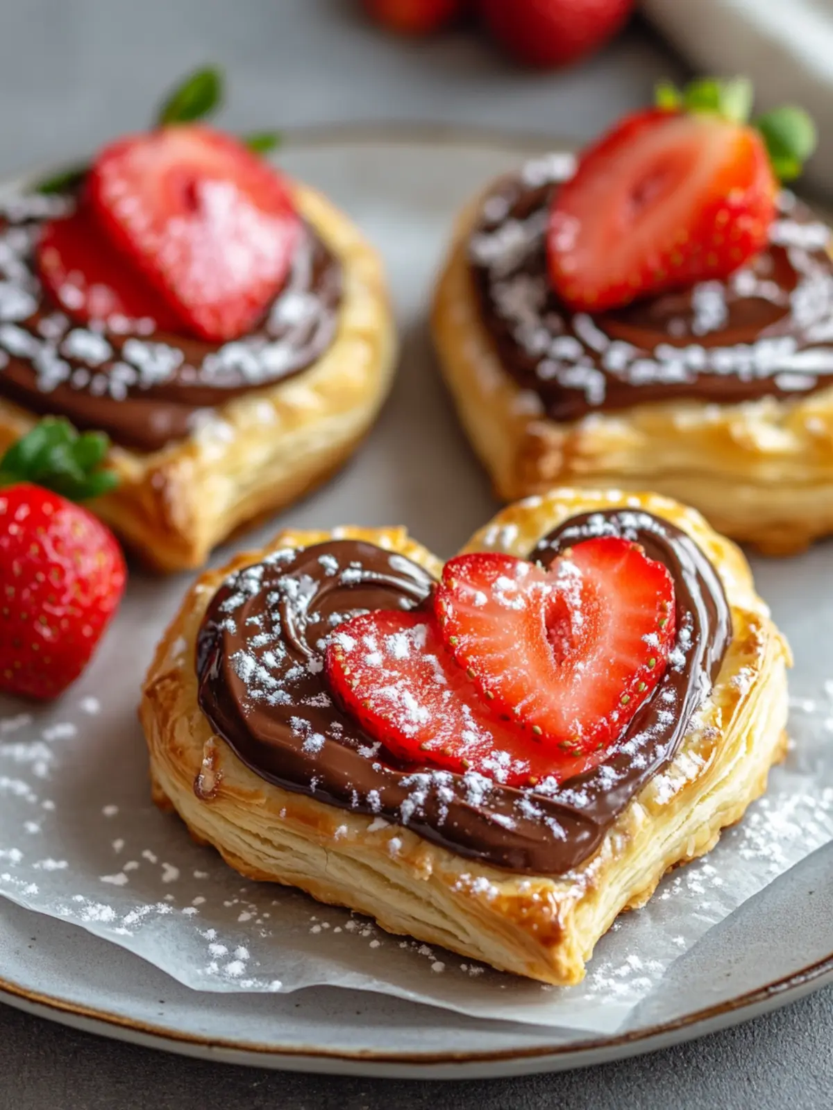 Irresistible Strawberry Nutella Puff Pastry Hearts You ll Love 2 Strawberry Nutella Puff Pastry Hearts