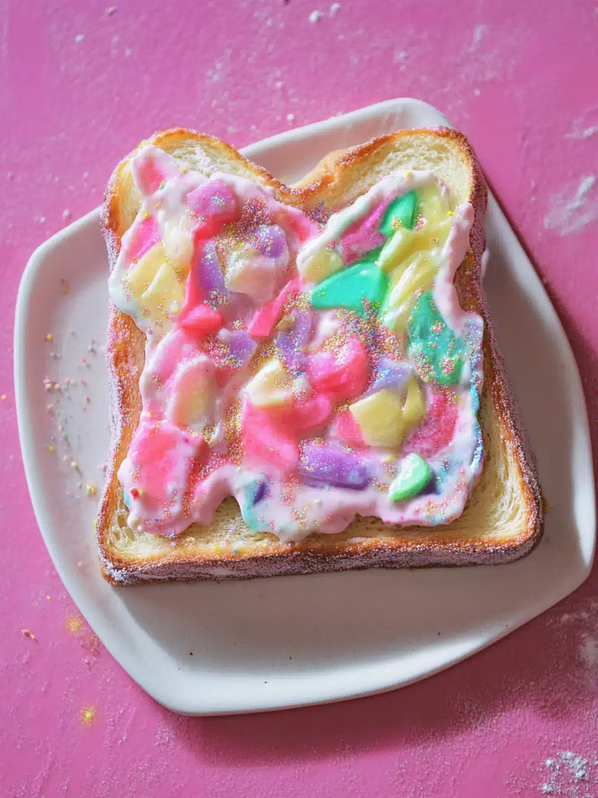 Colorful Breakfast Unicorn Toast for a Magical Morning! 3 Breakfast Unicorn Toast