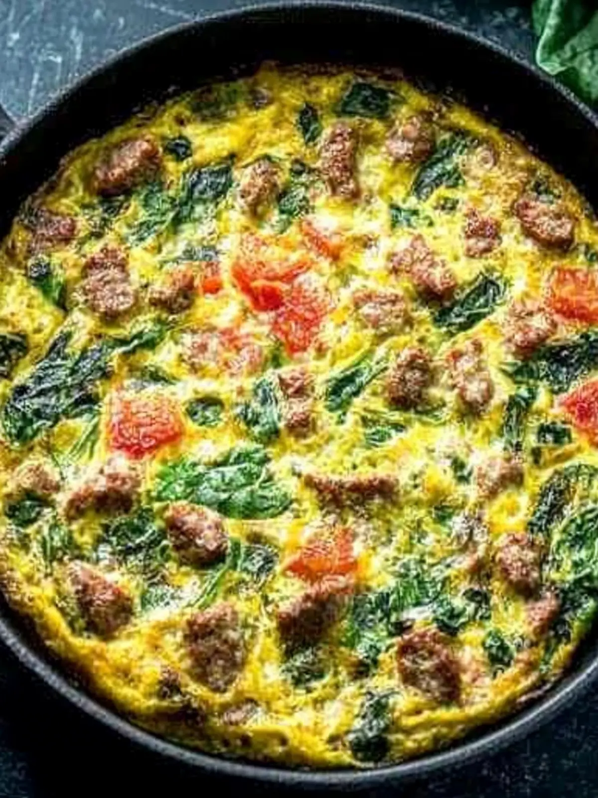 Sizzling Sausage and Spinach Frittata for a Cozy Brunch 4 Sausage and Spinach Frittata