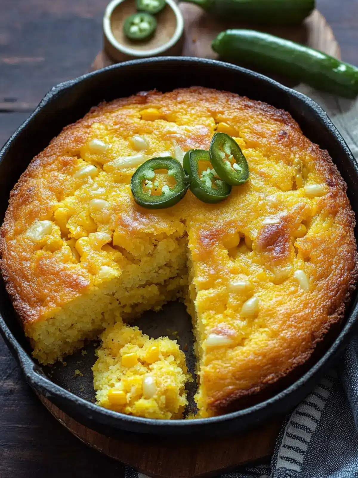 Spice Up Dinner with Jalapeno Cheddar Cornbread Delight 3 Jalapeno Cheddar Cornbread