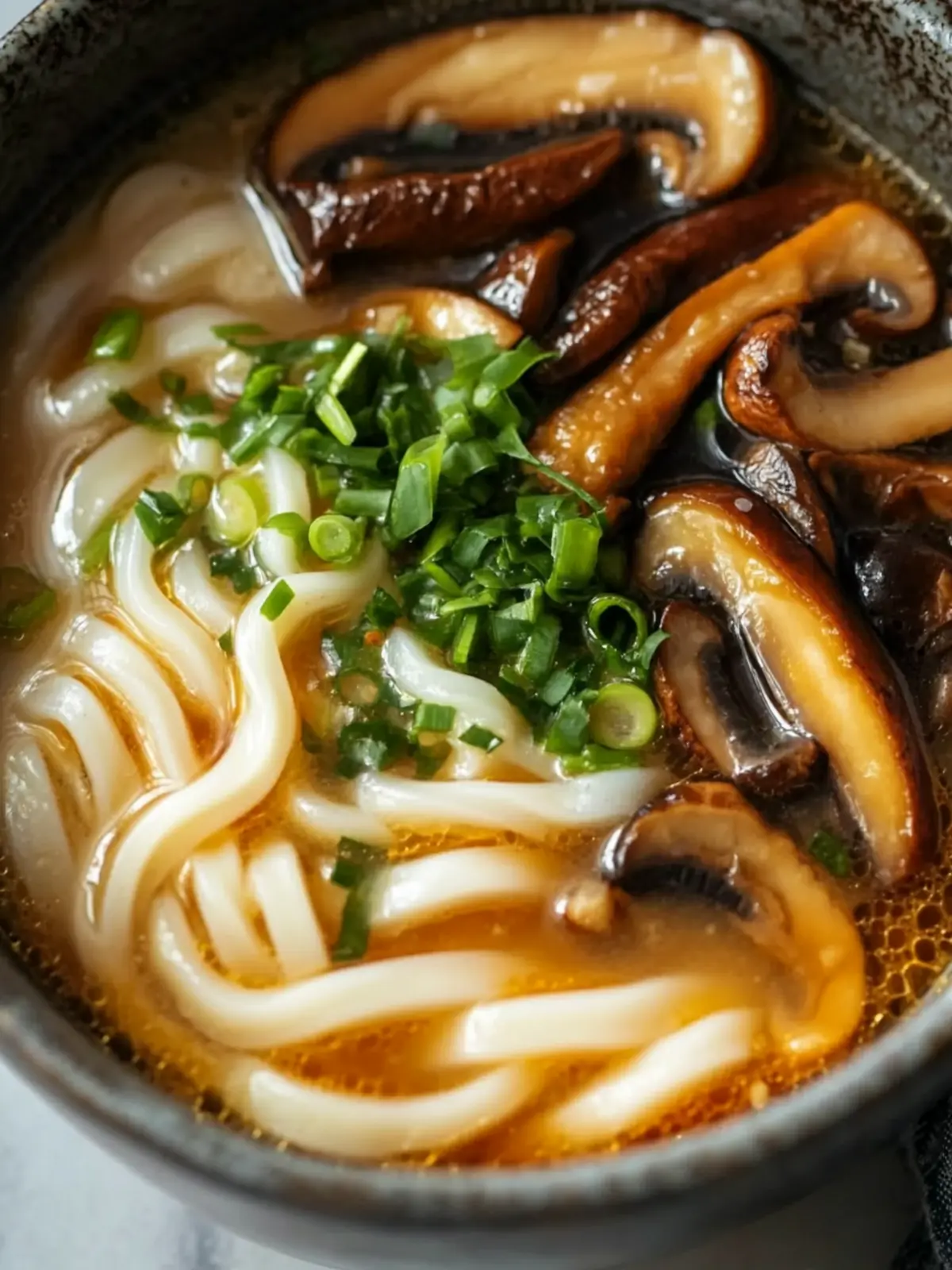 Miso Udon Noodle Soup with Teriyaki Mushrooms To Warm Your Soul 2 Miso Udon Noodle Soup with Teriyaki Mushrooms