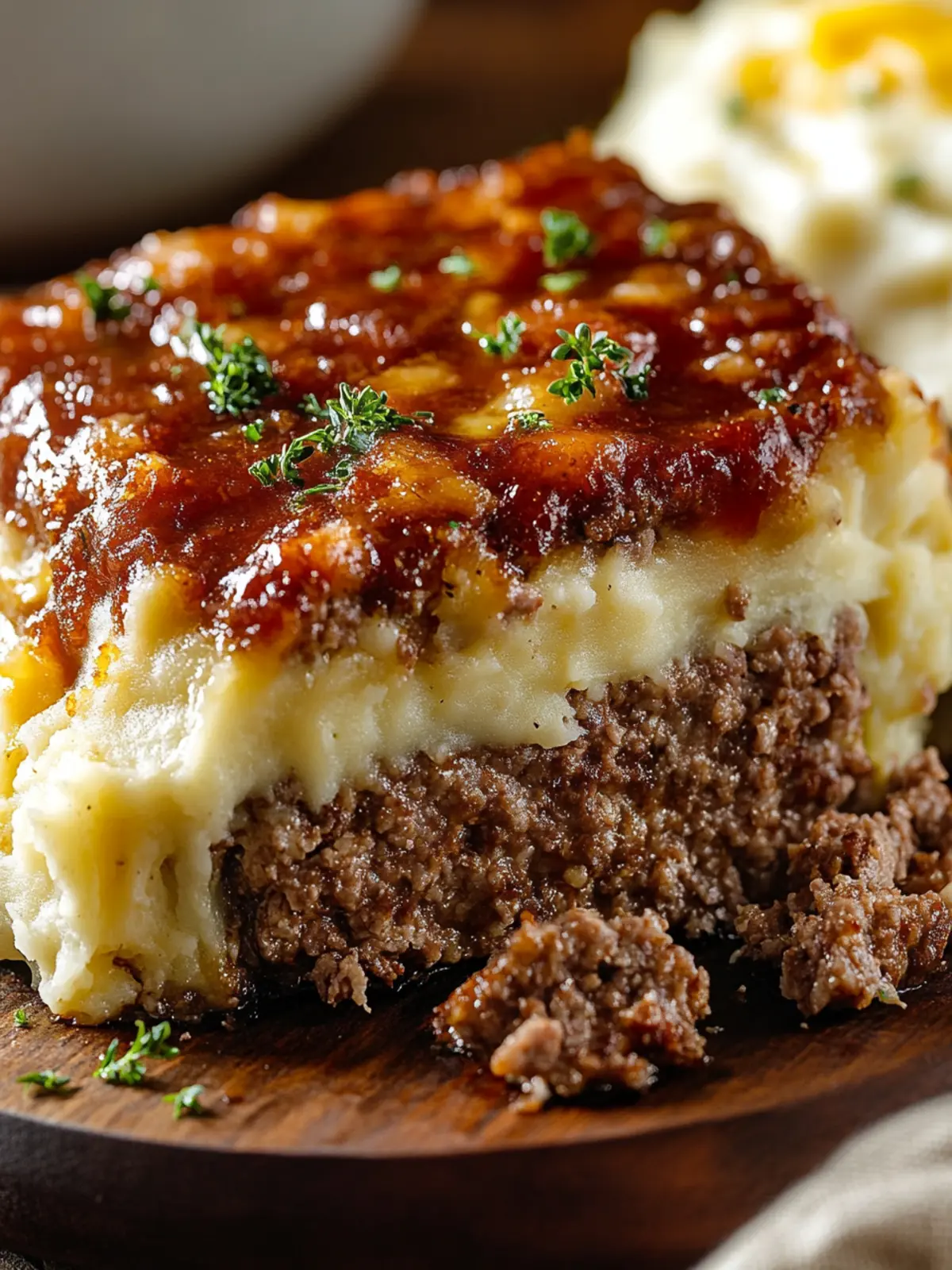 Ultimate Meatloaf with Mashed Potatoes and Cheddar Bliss 3 Meatloaf with Mashed Potatoes and Cheese