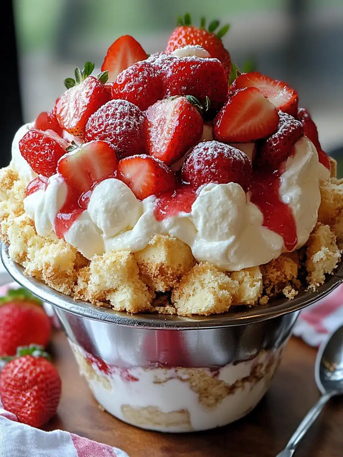 Strawberry Shortcake Trifle: A Sweet Slice of Summer Joy 2 Strawberry Shortcake Trifle