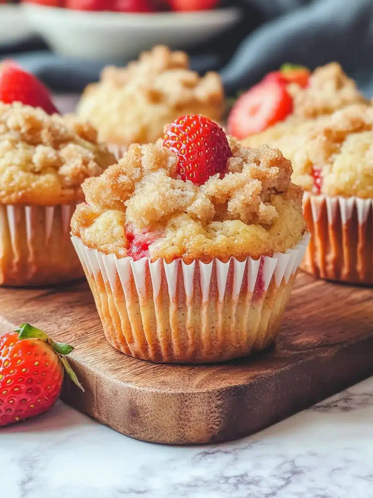 Bakery-Style Strawberry Streusel Muffins You'll Crave Daily 2 Bakery-Style Strawberry Streusel Muffins