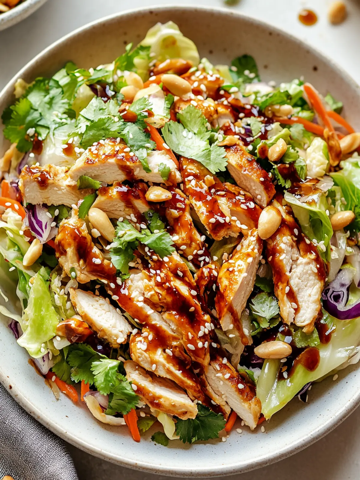 Sesame Chicken Cabbage Crunch Salad for a Fresh Flavor Boost 2 Sesame Chicken Cabbage Crunch Salad
