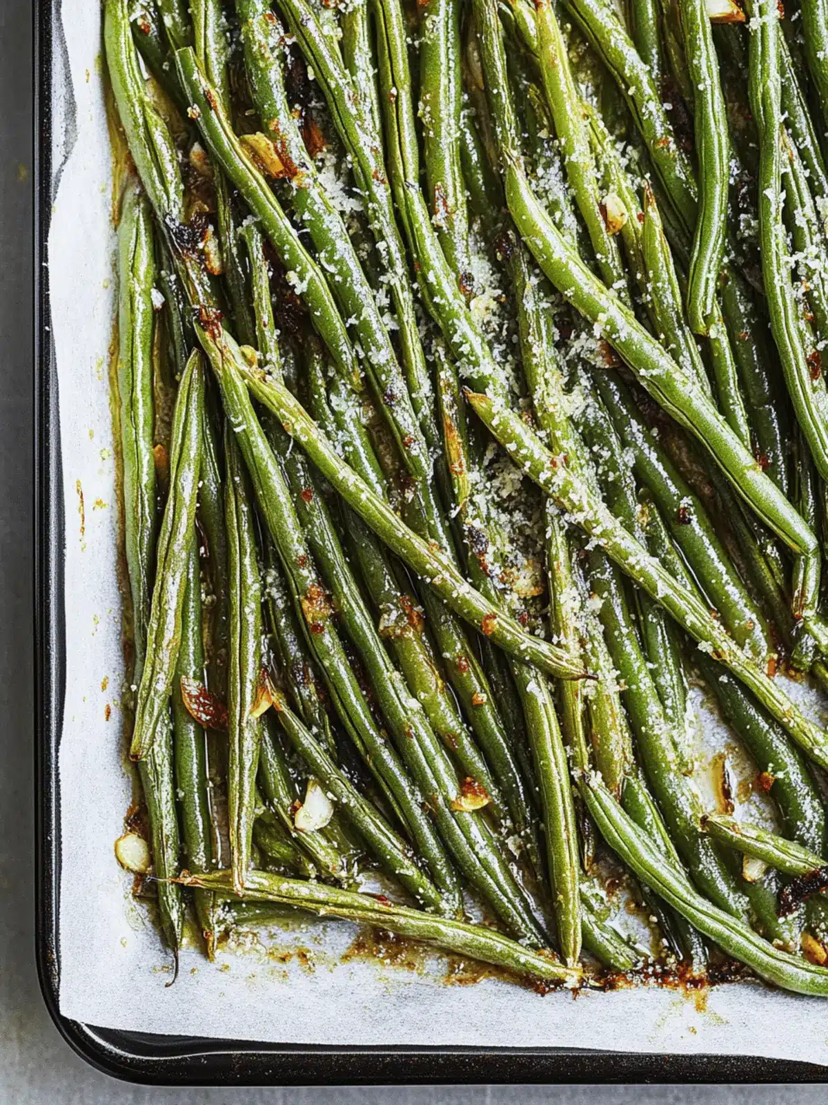 Roasted Green Beans With Garlic & Parmesan: A Game-Changer! 2 Roasted Green Beans With Garlic & Parmesan