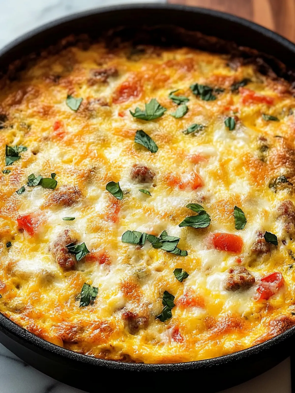 Baked Provolone and Sausage Frittata for a Cozy Brunch Delight 3 Baked Provolone and Sausage Frittata