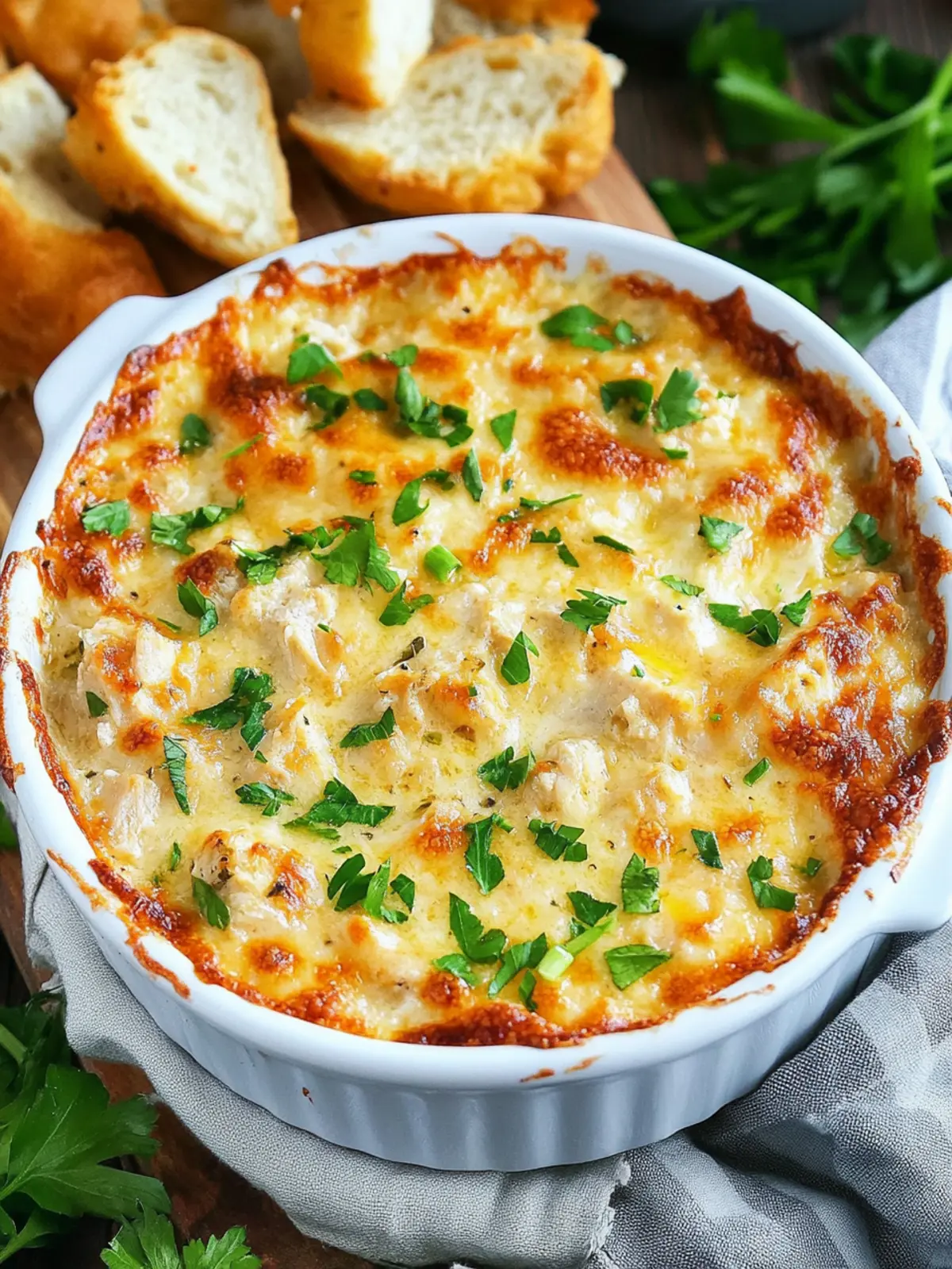 Cajun Chicken Alfredo Dip: A Creamy Game Day Delight 4 Cajun Chicken Alfredo Dip