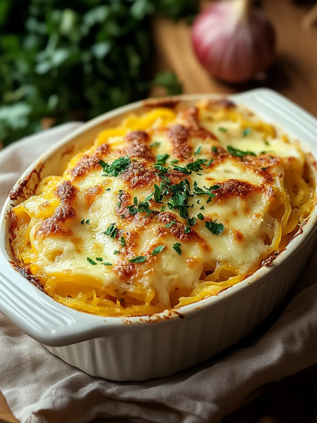 Cheesy Spaghetti Squash Casserole for Comfort Food Lovers 4 Cheesy Spaghetti Squash Casserole