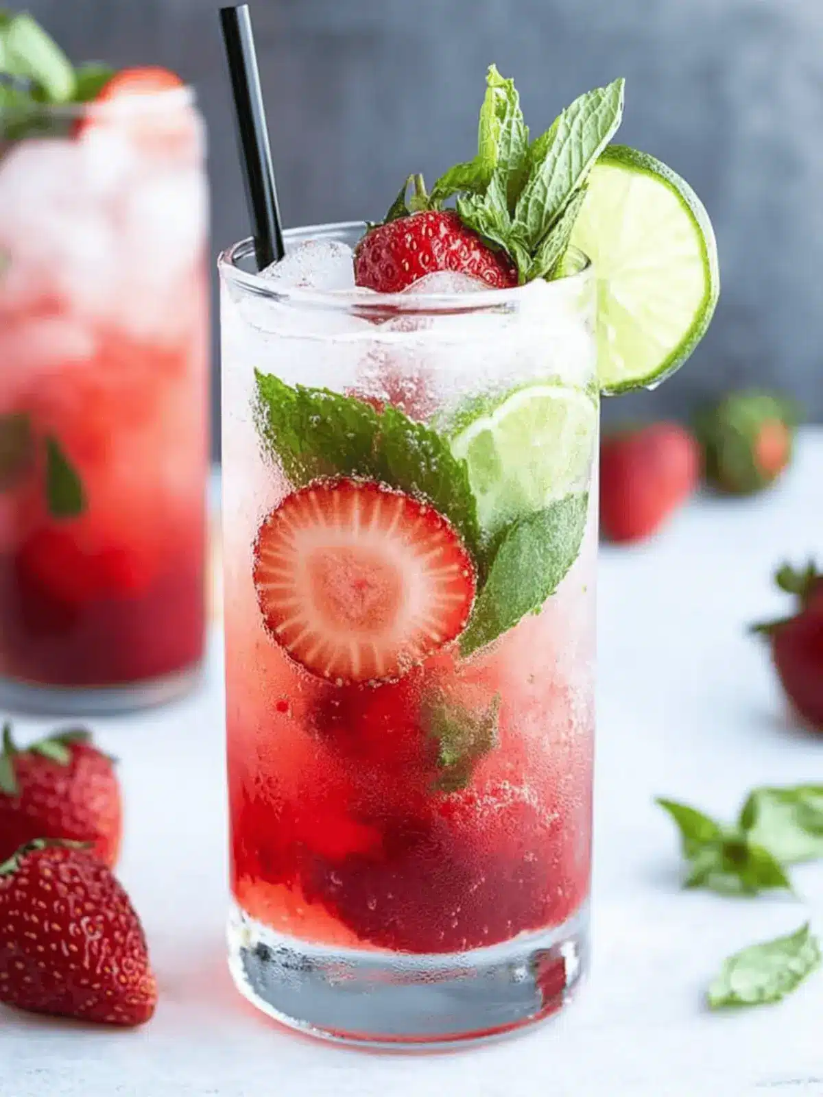 Delicious Strawberry Mojito Recipe with Fresh Strawberries! 3 Strawberry Mojito Recipe with Fresh Strawberries!
