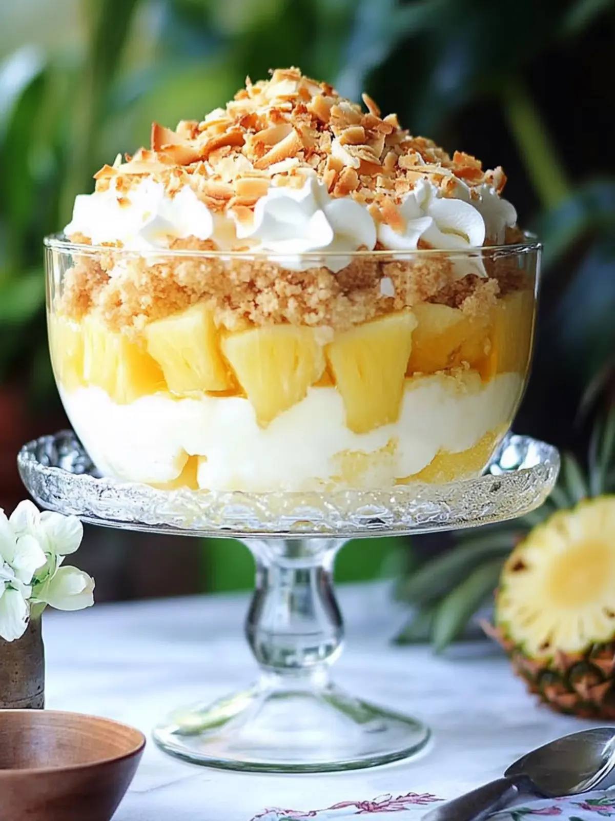 Indulge in Dreamy Coconut Pineapple Trifle Bliss Today 2 Dreamy Coconut Pineapple Trifle