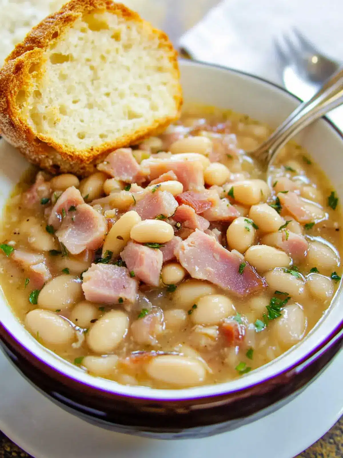 Slow Cooker Ham & White Beans: Comfort Food Made Easy 4 Slow Cooker Ham & White Beans