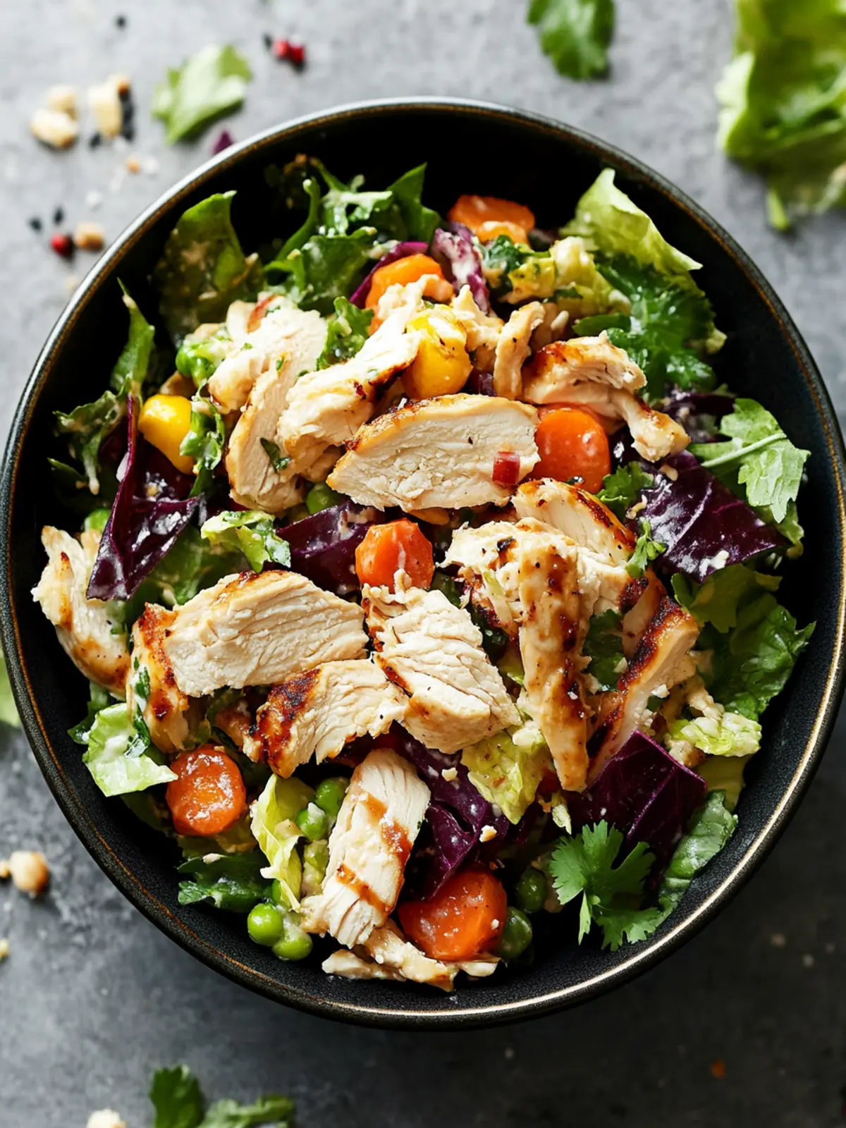 Zesty Chicken Salad with Crunchy Cabbage and Citrus Bliss 4 Chicken Salad